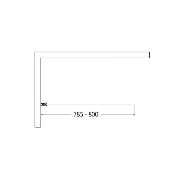 Шторка на ванну Aquame AQM2859-9-L левая